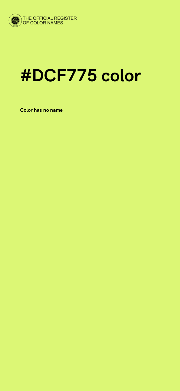 #DCF775 color image