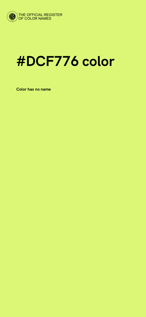 #DCF776 color image