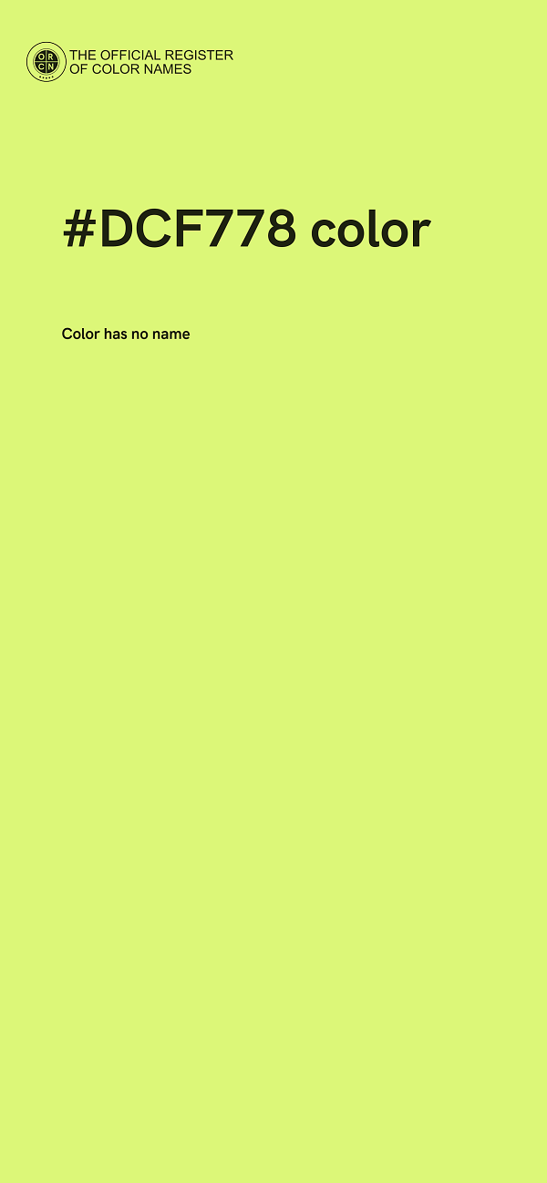 #DCF778 color image