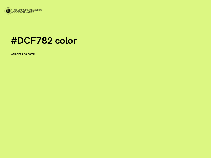 #DCF782 color image
