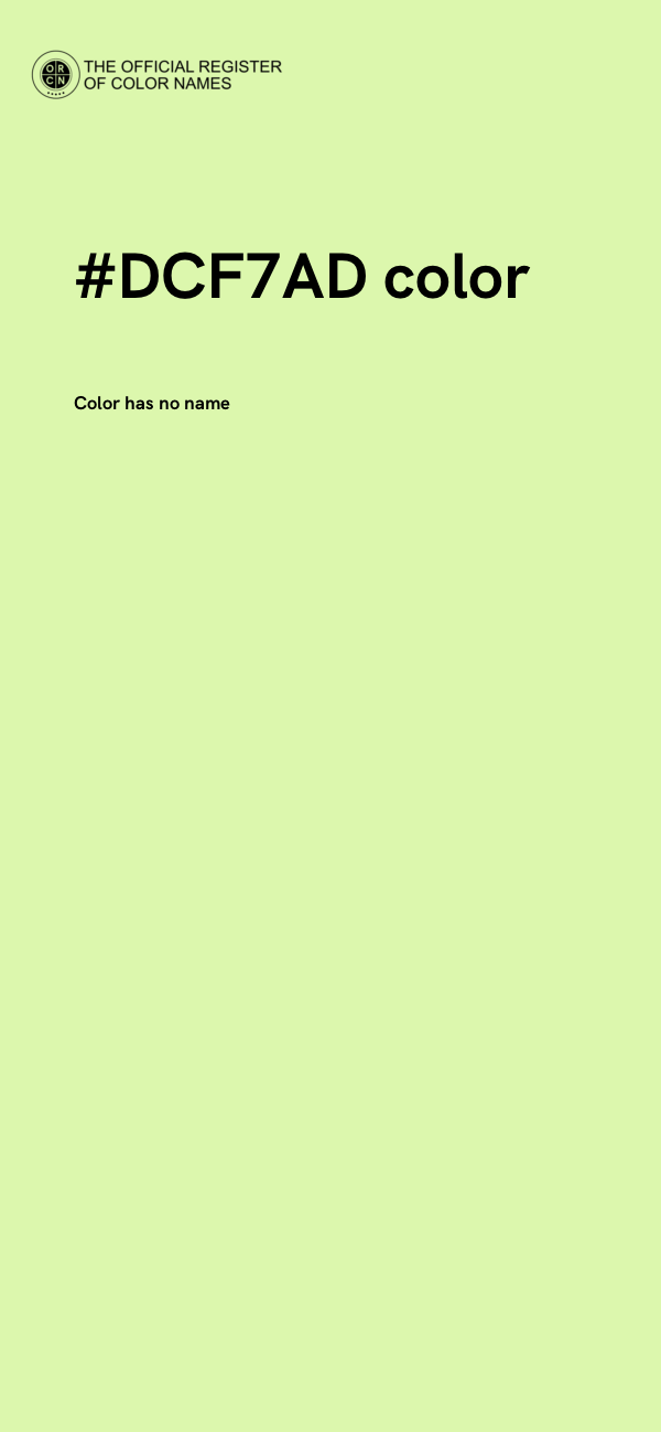 #DCF7AD color image