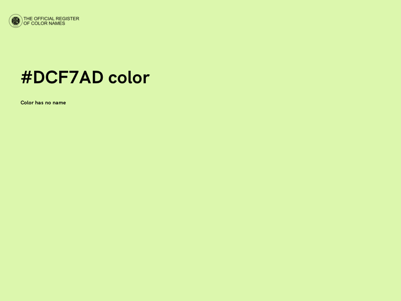 #DCF7AD color image