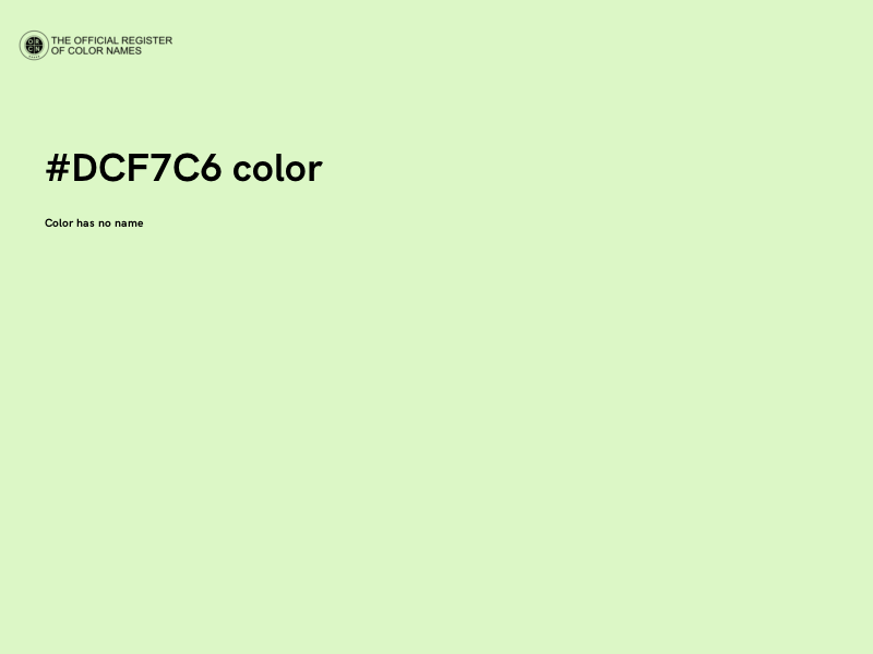 #DCF7C6 color image