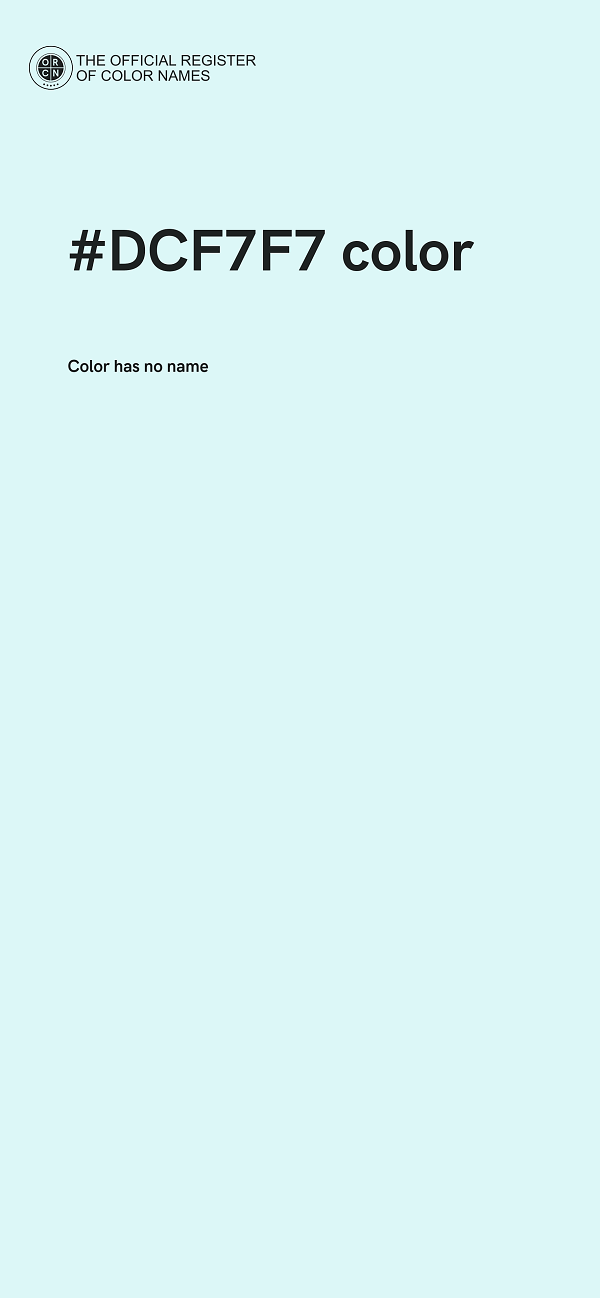 #DCF7F7 color image