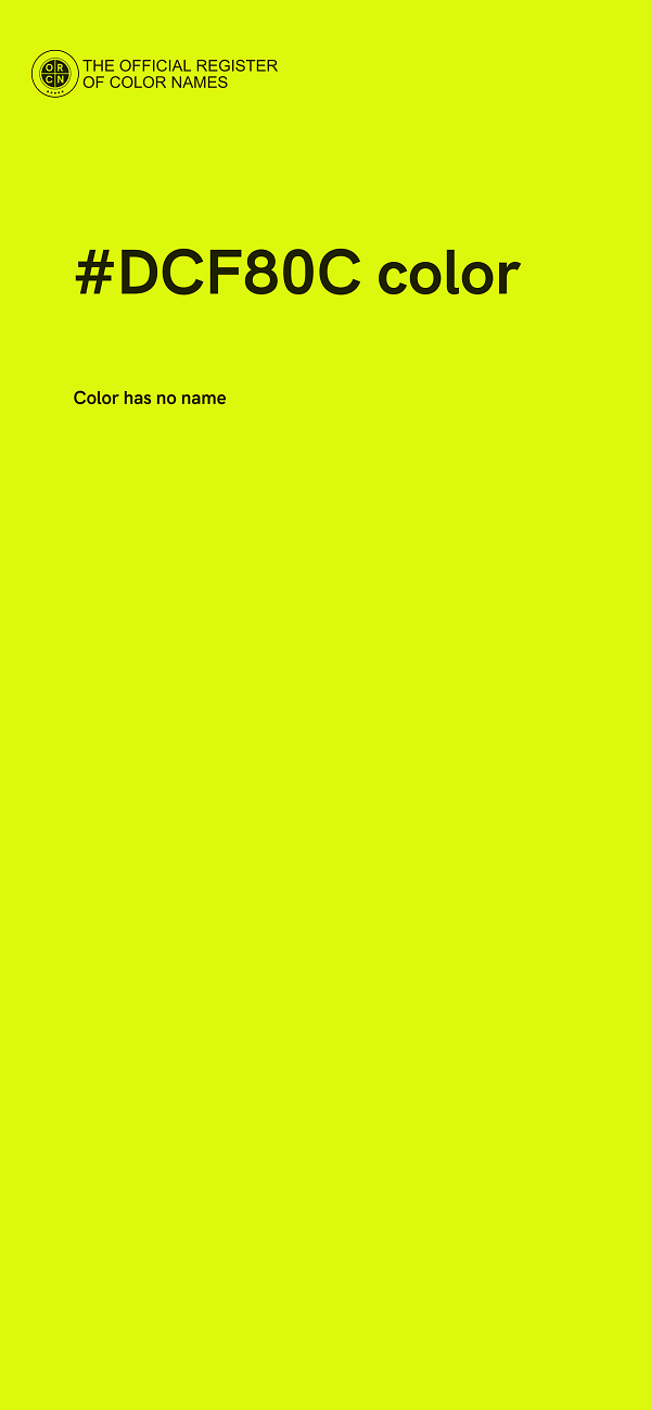 #DCF80C color image
