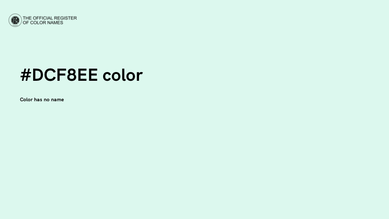 #DCF8EE color image