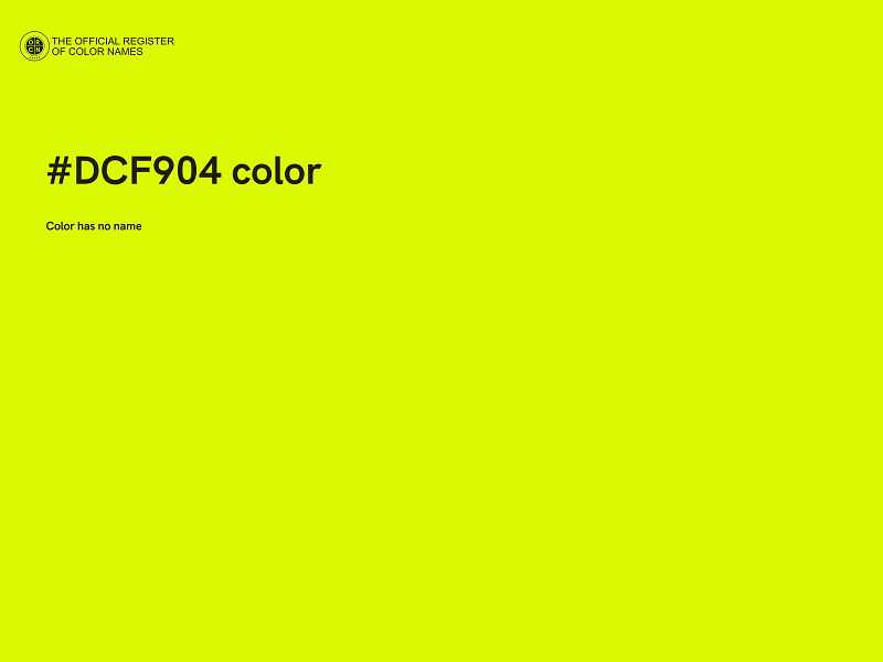 #DCF904 color image