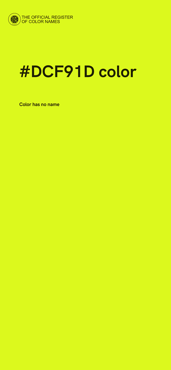 #DCF91D color image