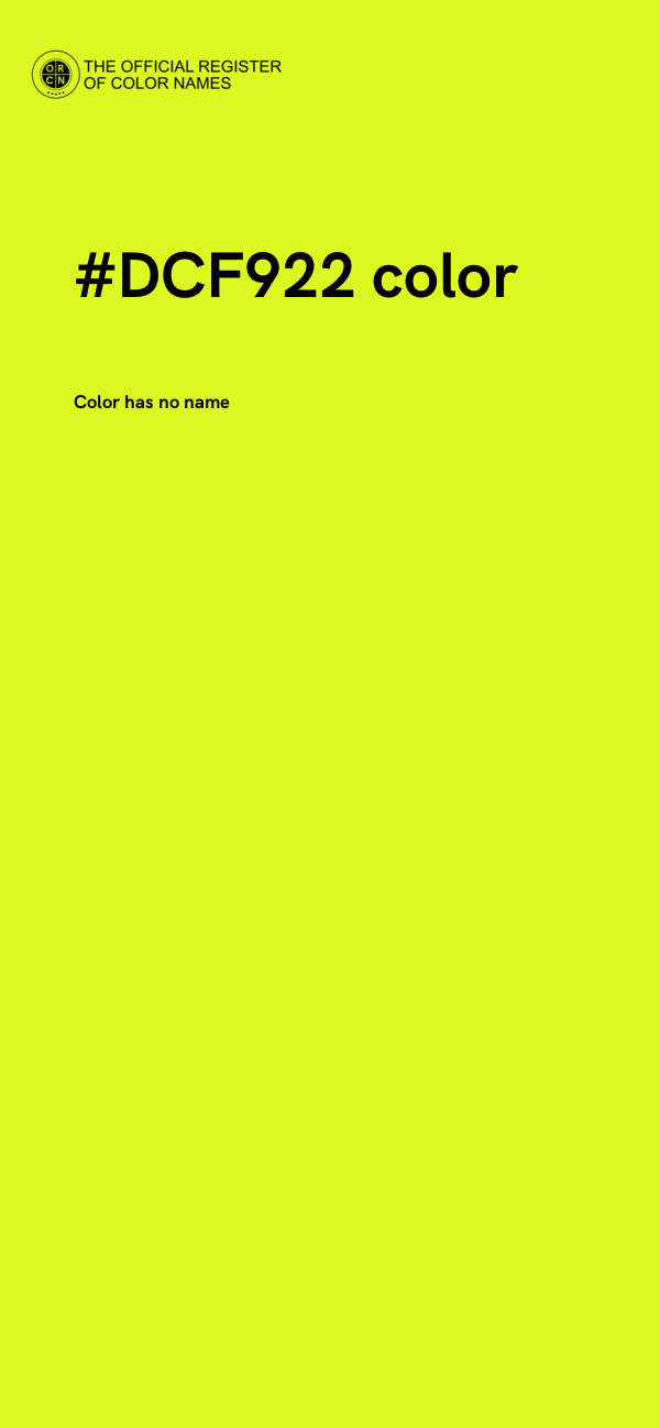 #DCF922 color image