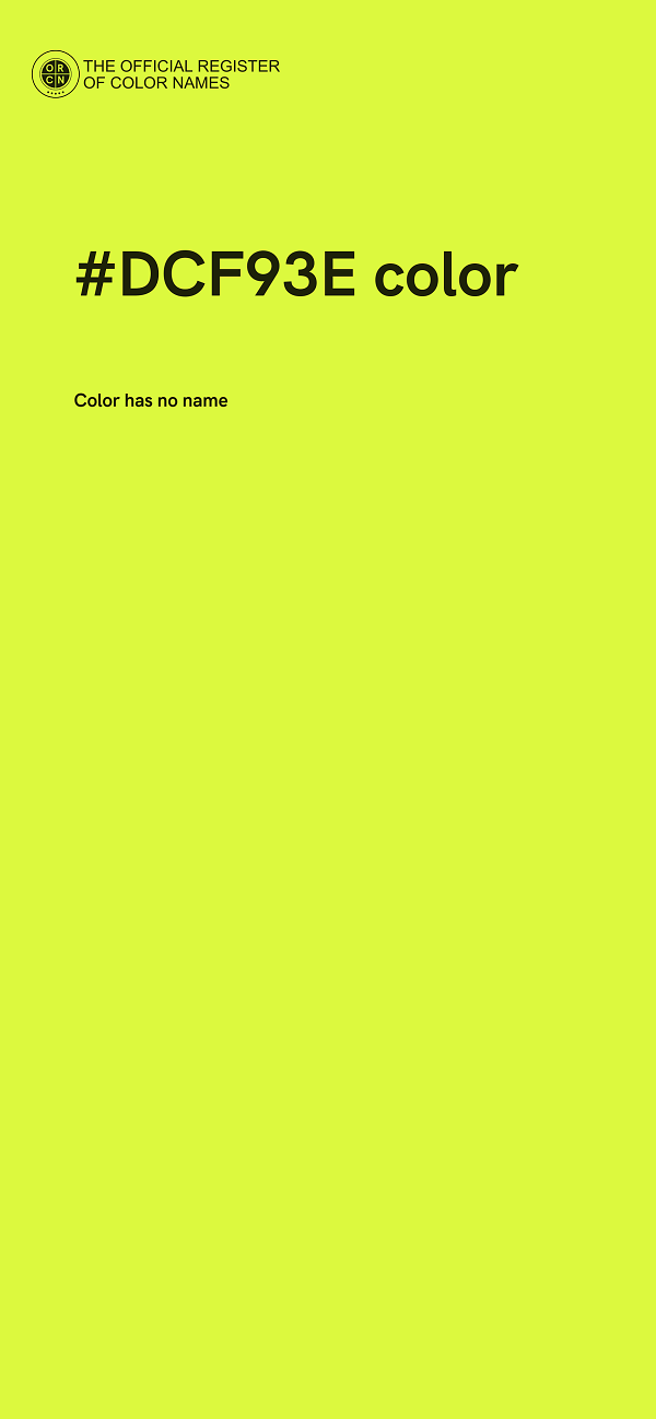 #DCF93E color image