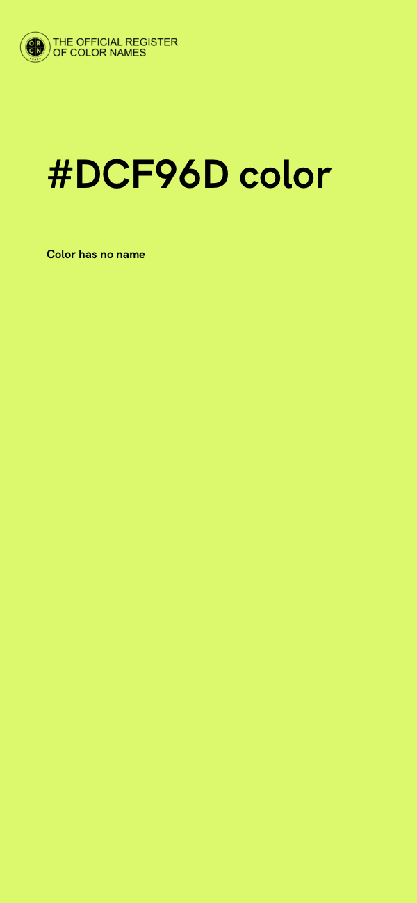#DCF96D color image