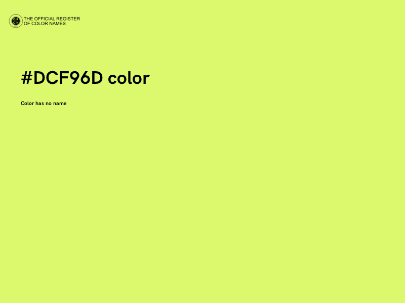 #DCF96D color image