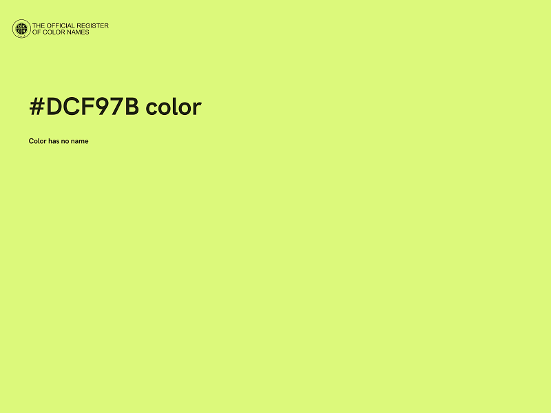 #DCF97B color image