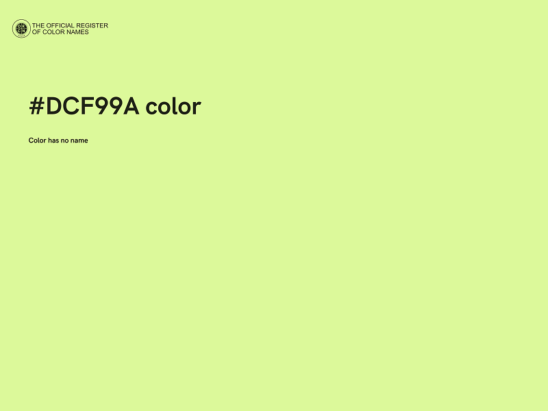 #DCF99A color image