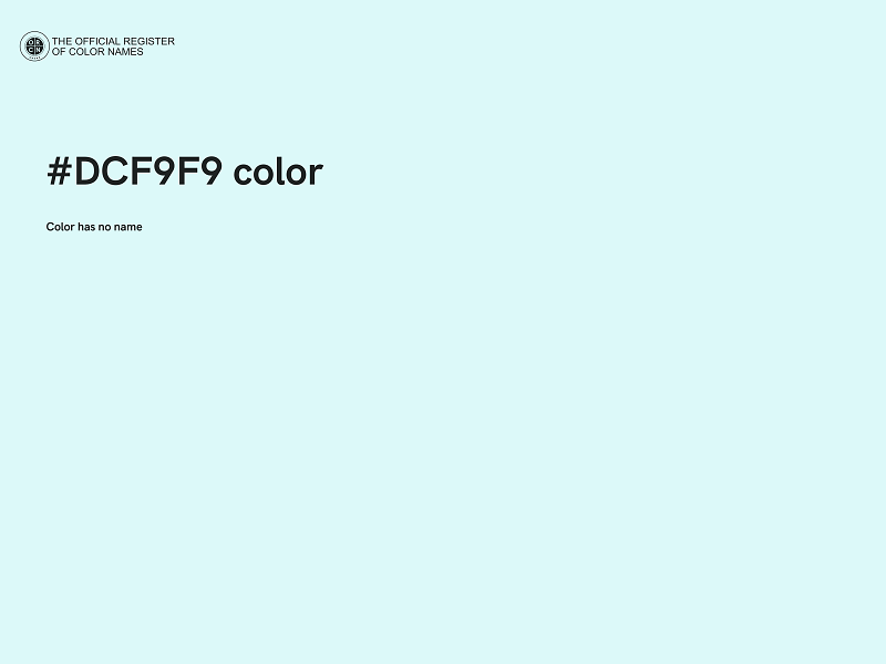 #DCF9F9 color image