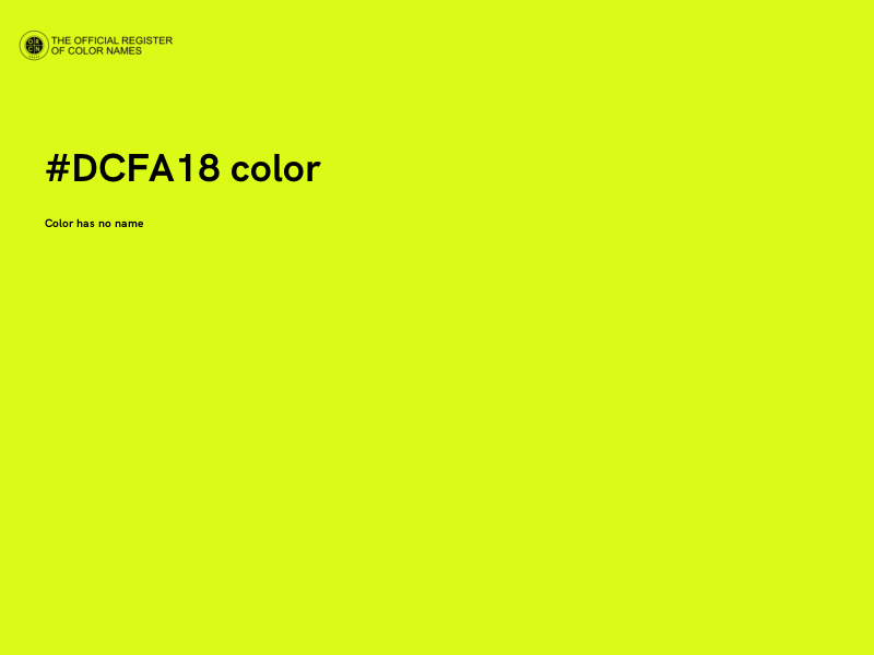 #DCFA18 color image