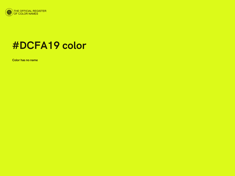 #DCFA19 color image