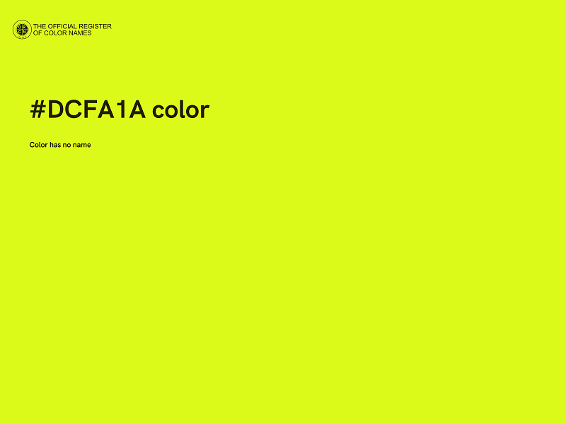 #DCFA1A color image