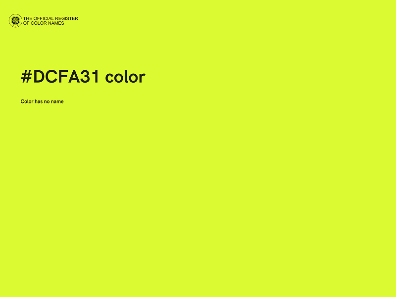 #DCFA31 color image