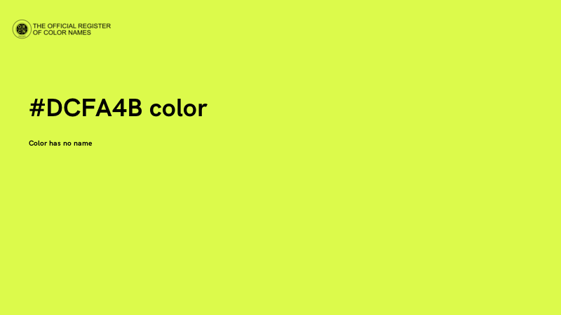 #DCFA4B color image