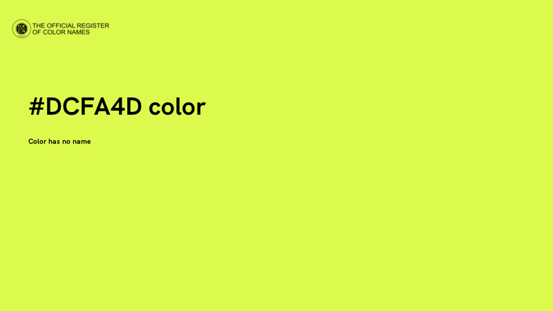 #DCFA4D color image