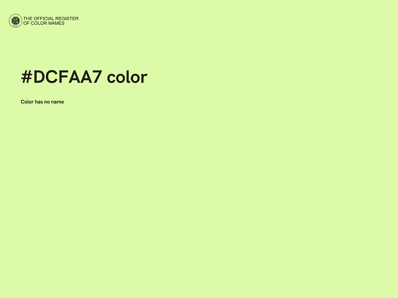 #DCFAA7 color image