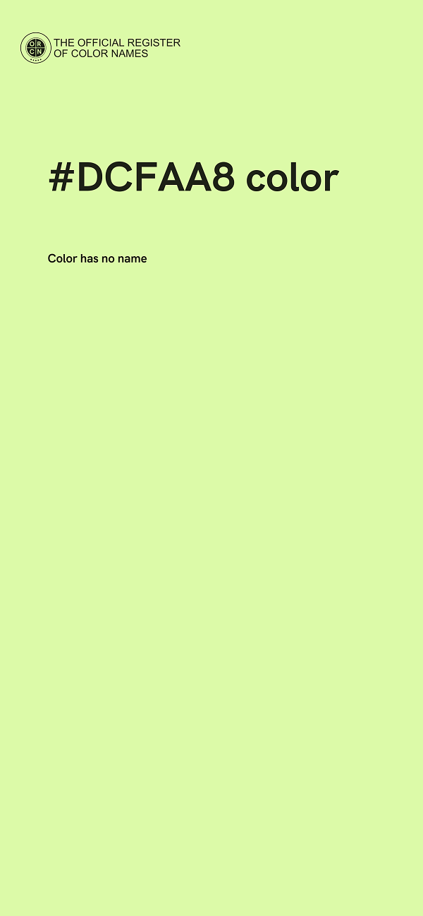 #DCFAA8 color image