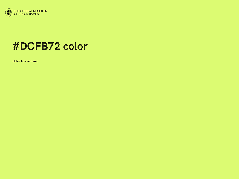 #DCFB72 color image