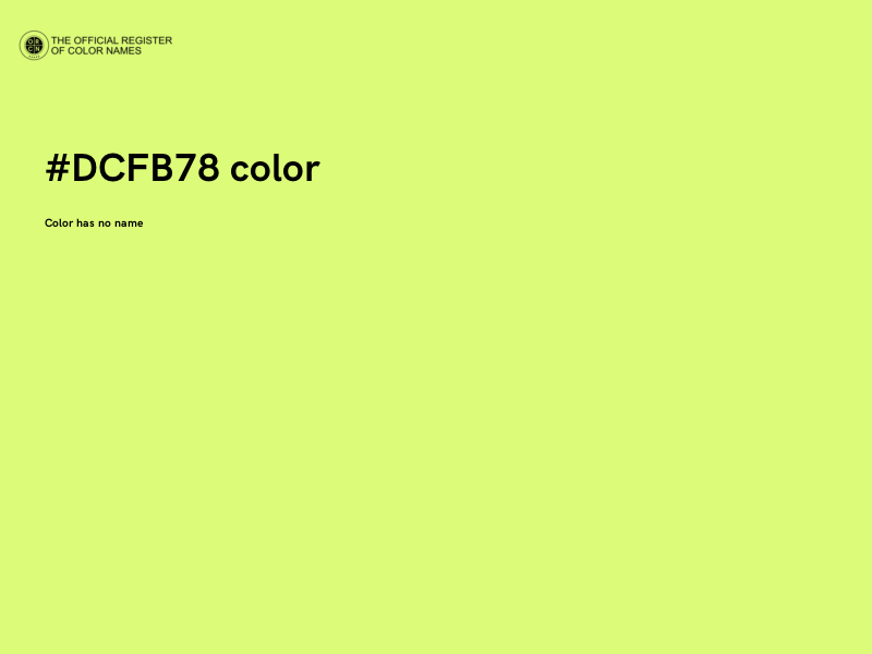 #DCFB78 color image