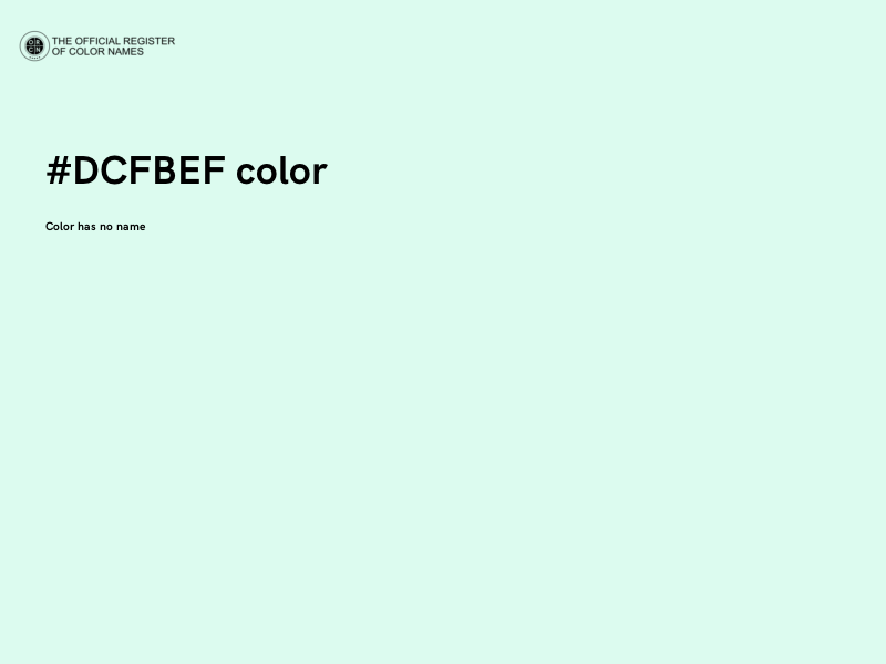 #DCFBEF color image