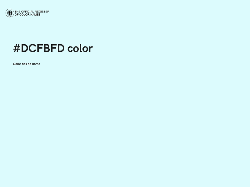 #DCFBFD color image