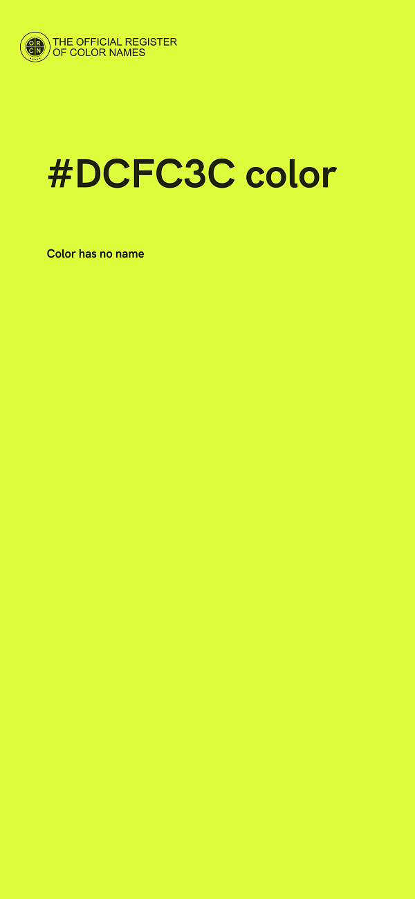 #DCFC3C color image