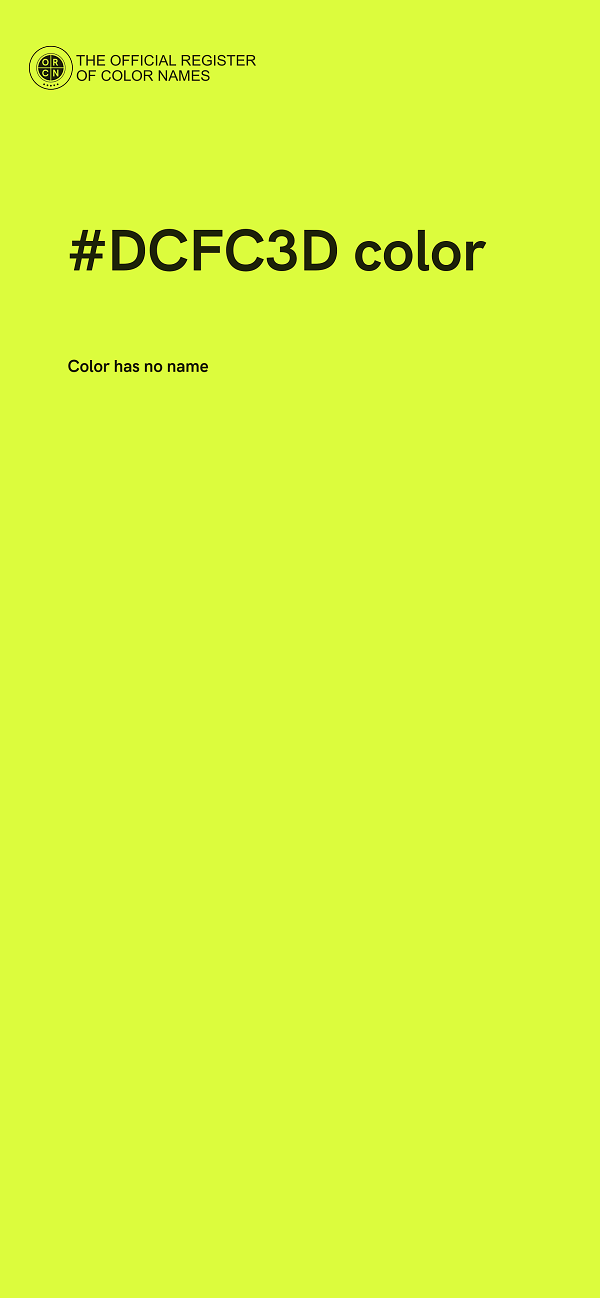 #DCFC3D color image