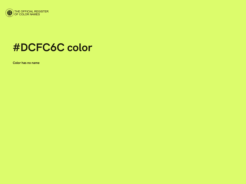 #DCFC6C color image