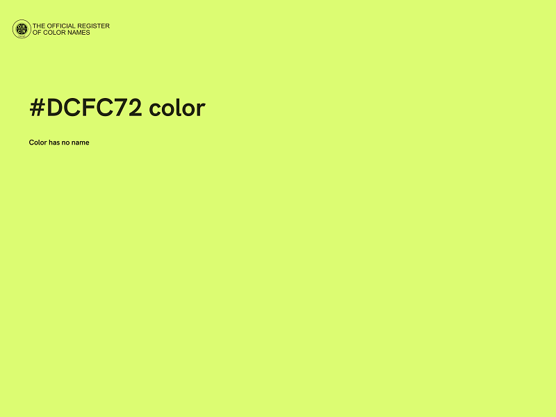 #DCFC72 color image