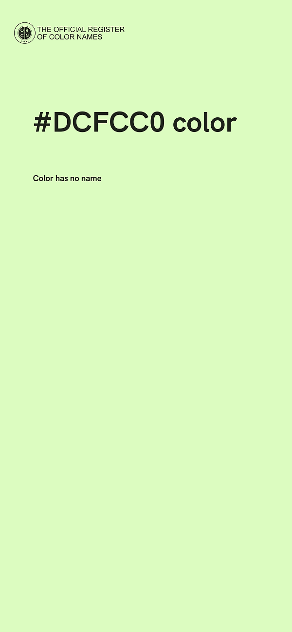 #DCFCC0 color image