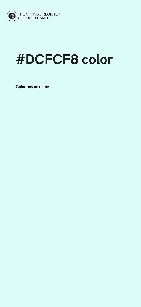 #DCFCF8 color image