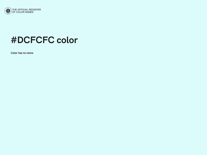 #DCFCFC color image