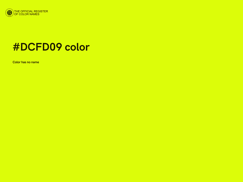 #DCFD09 color image