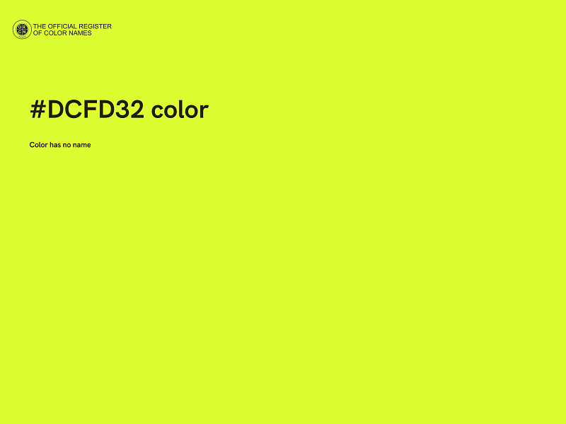 #DCFD32 color image