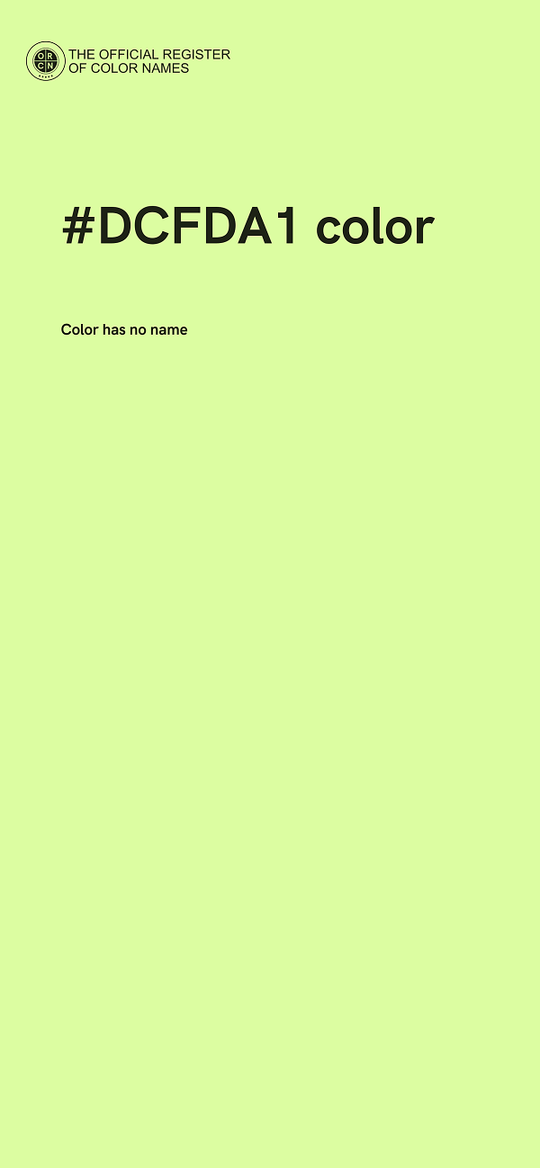 #DCFDA1 color image
