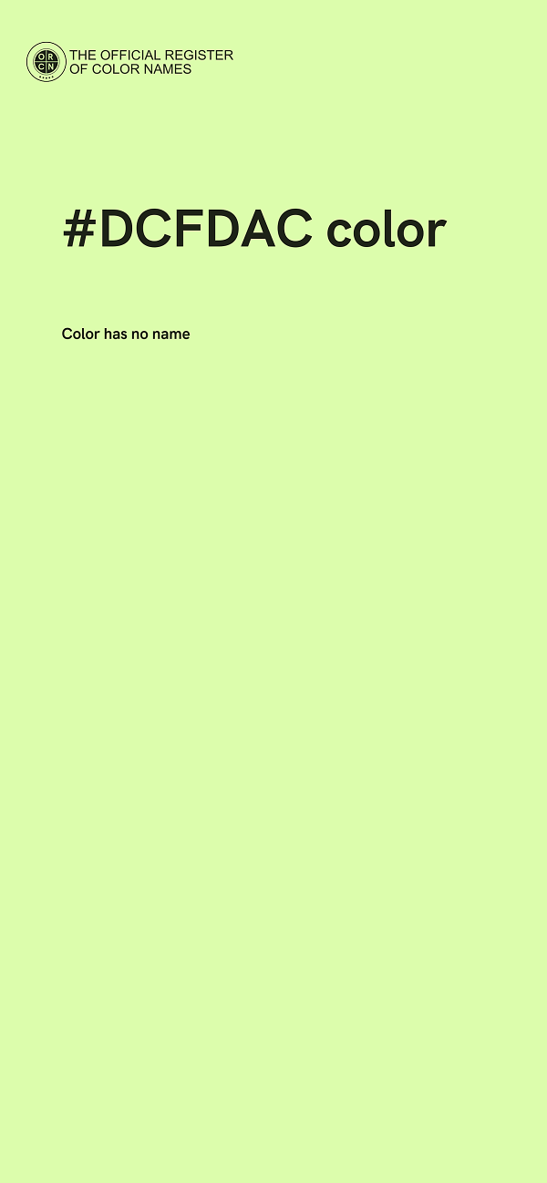 #DCFDAC color image