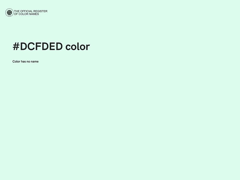 #DCFDED color image