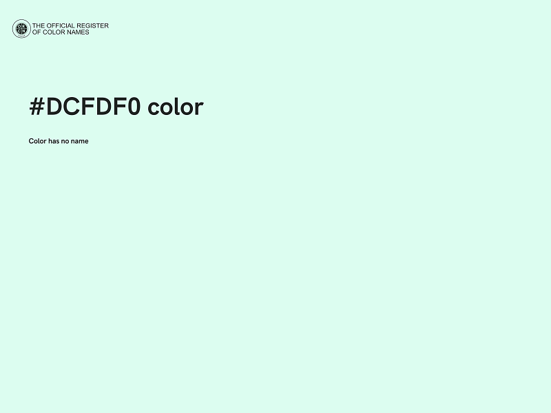 #DCFDF0 color image
