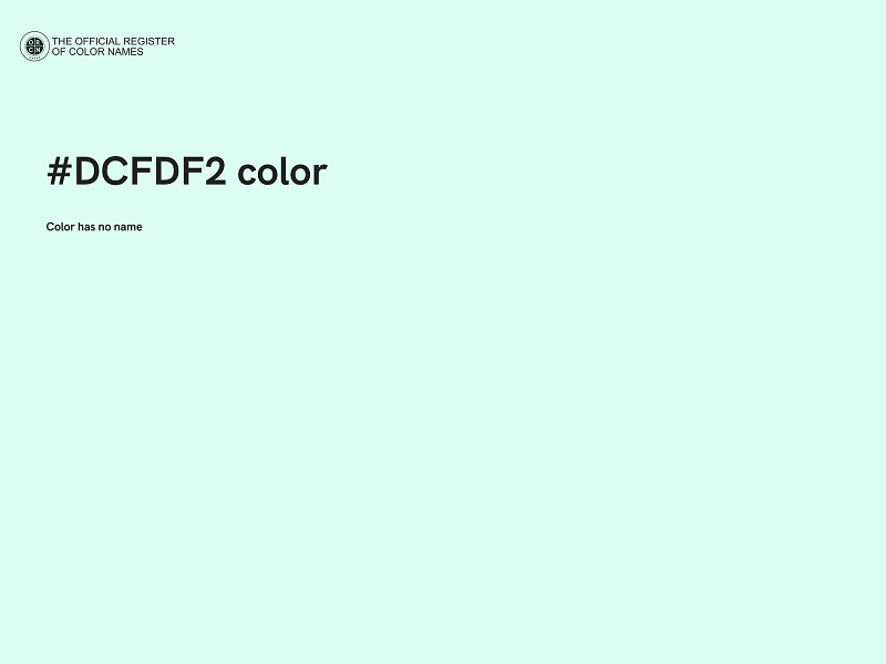 #DCFDF2 color image