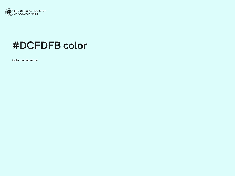 #DCFDFB color image