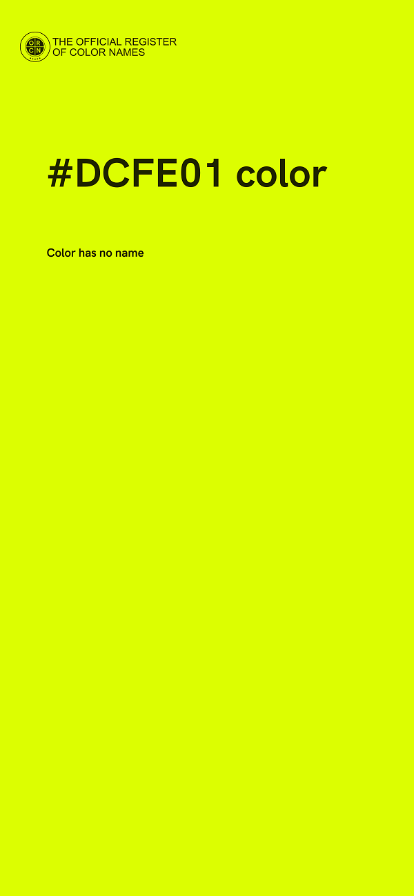 #DCFE01 color image