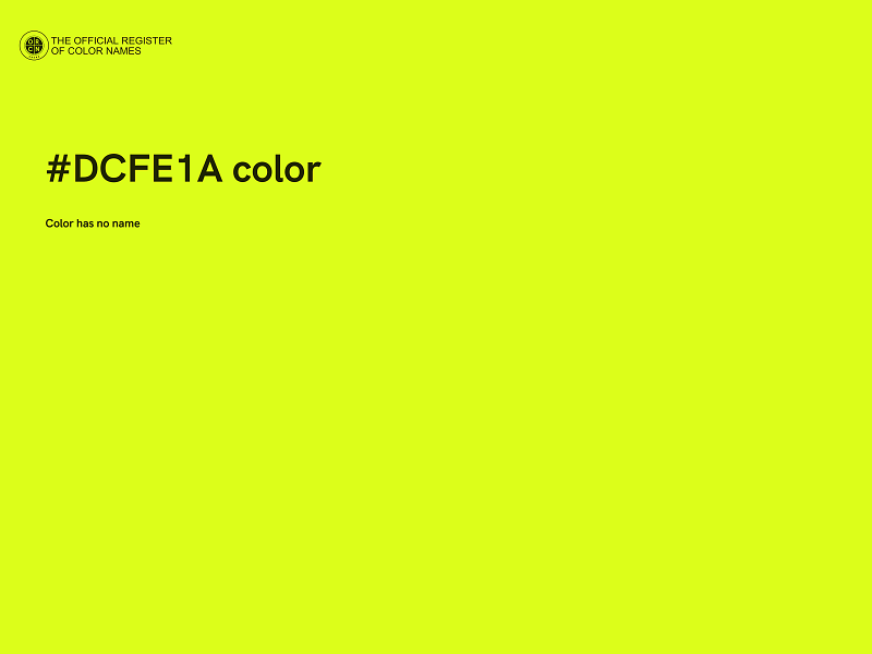 #DCFE1A color image