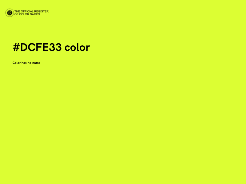 #DCFE33 color image