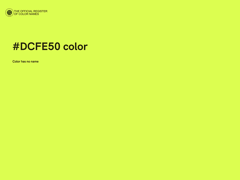 #DCFE50 color image